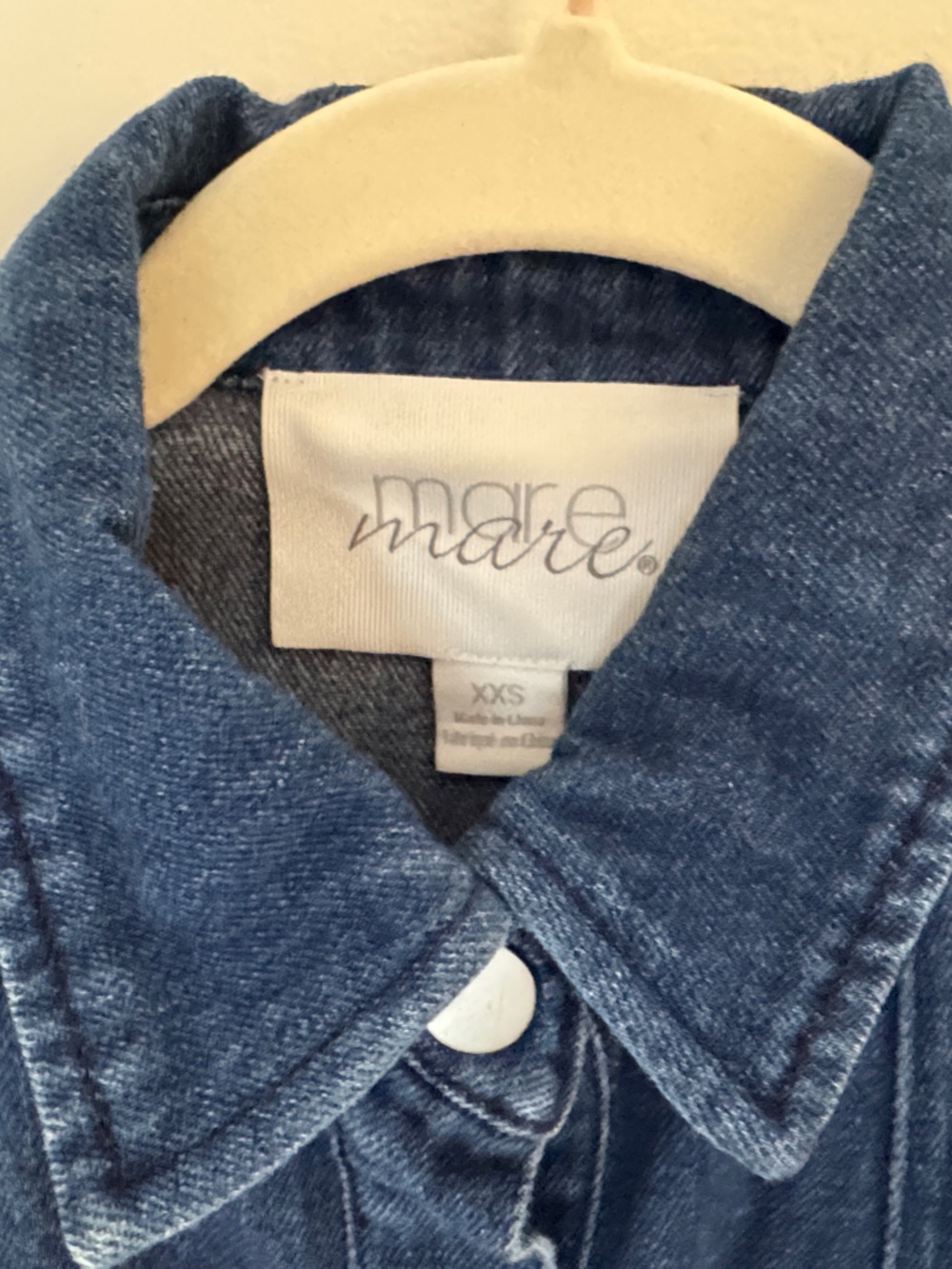 Anthropologie Denim Mini Dress in Dark Blue - Picture 3 of 3